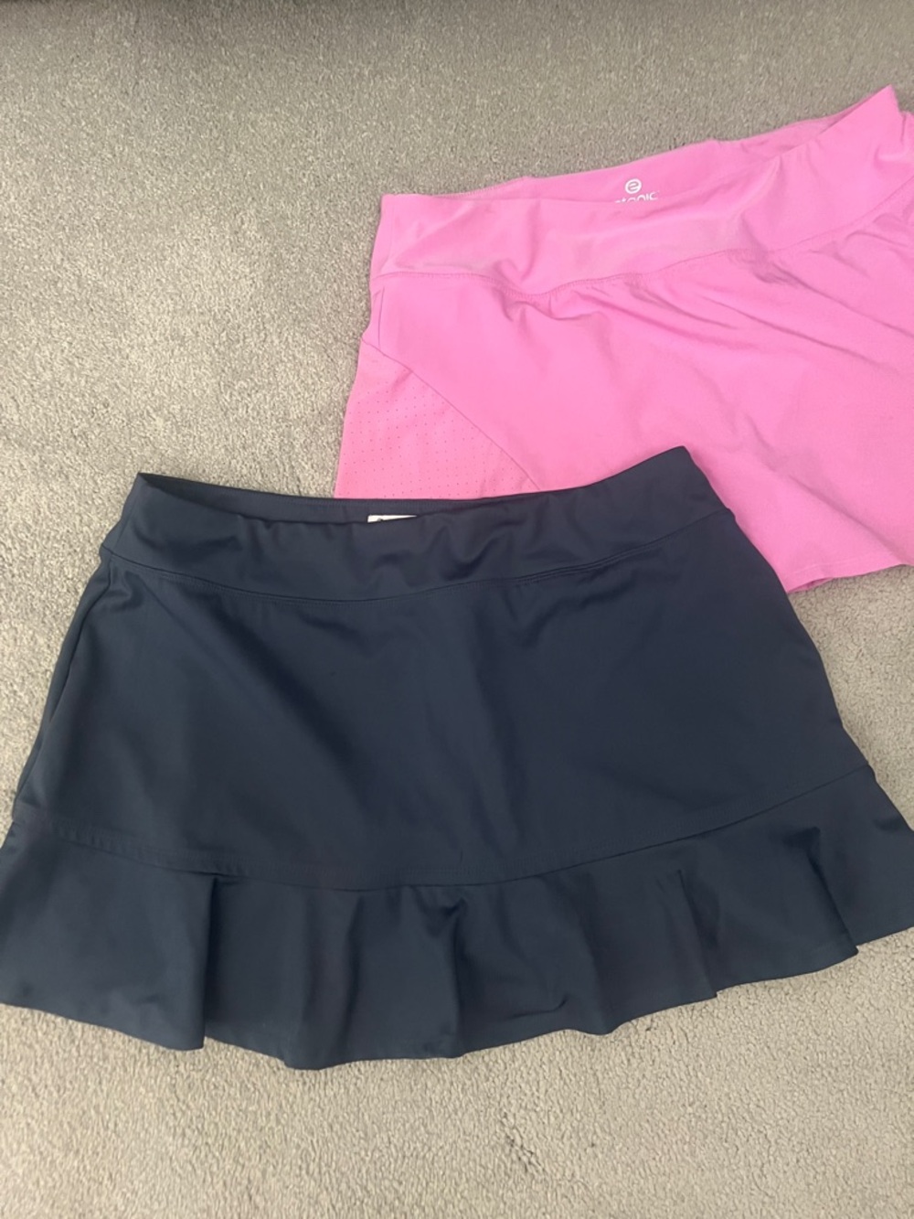 Women’s Active Ruffle Hem Skorts - blue and pink